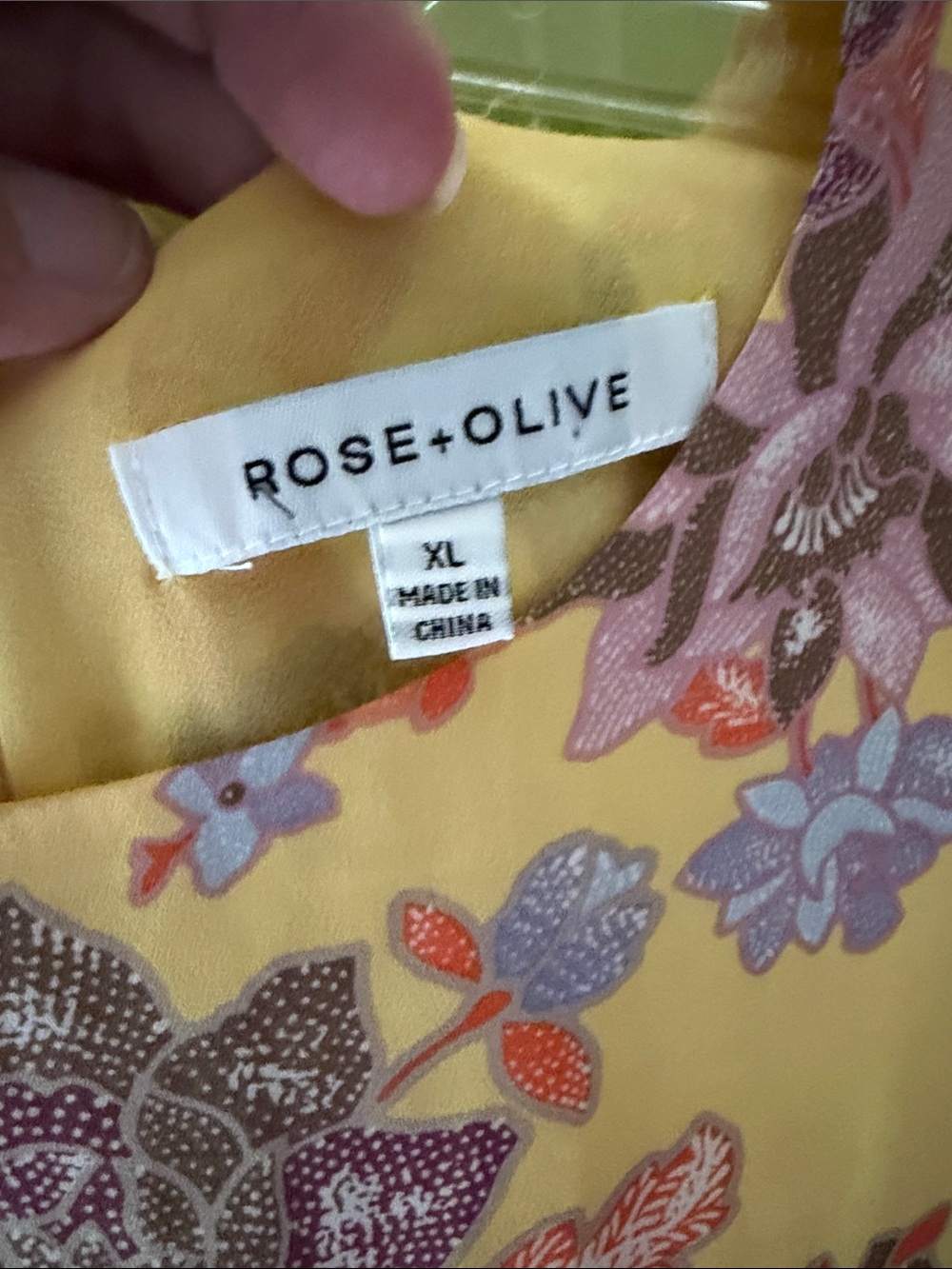 Rose & Olive Yellow Floral Sleeveless Chiffon Layered Blouse - Picture 2 of 4